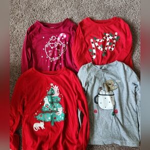 Carter's Girls Christmas Shirts Size S/6